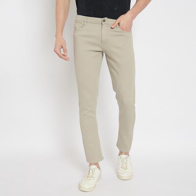 Men's Slim Fit Casual Trousers 