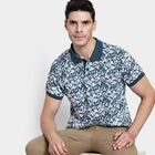 Men's 100% Cotton Collared Half Sleeves T-Shirt, Dark Blue, small image number null