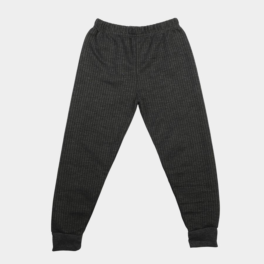 Boys' Charcoal Long Johns Thermal, Charcoal, large