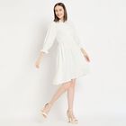 Ladies' Dress, ऑफ व्हाइट, small image number null