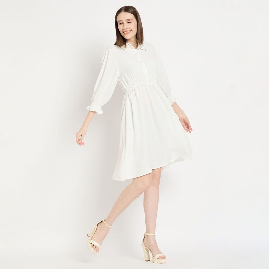 Ladies' Dress, ऑफ व्हाइट, large image number null