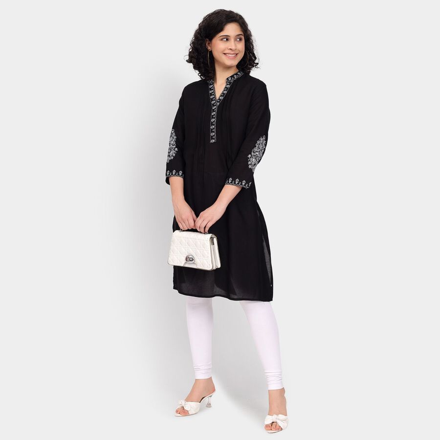 Ladies' Kurta, काला, large image number null