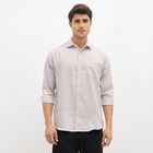 Men's Muted Khaki Slim Fit Casual Shirt, Khaki, small image number null