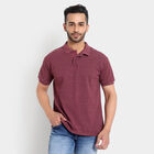Printed Polo Shirt, Wine, small image number null