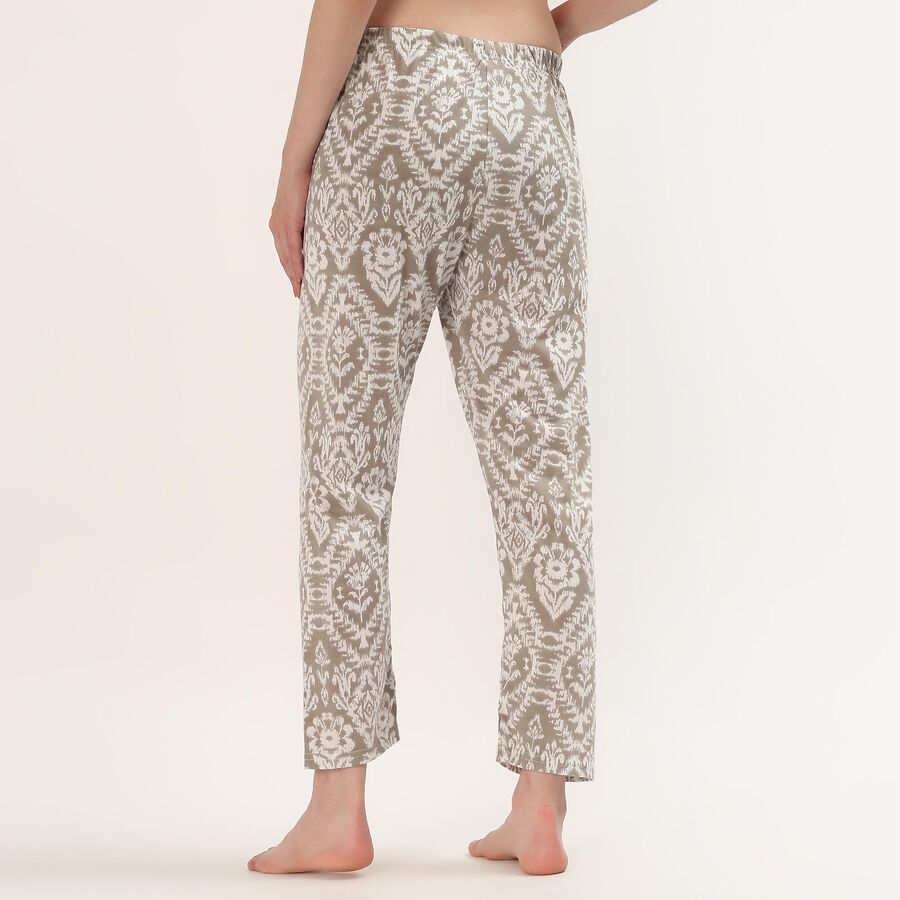 Women's Light Grey Regular-Fit Solid Elastic Waist Pyjama, हल्का ग्रे, large