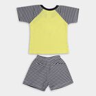 Infant Boys' 100% Cotton Baba Suit , Yellow, small