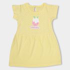 Infant Girls' 100% Cotton Frock , पीला, small image number null