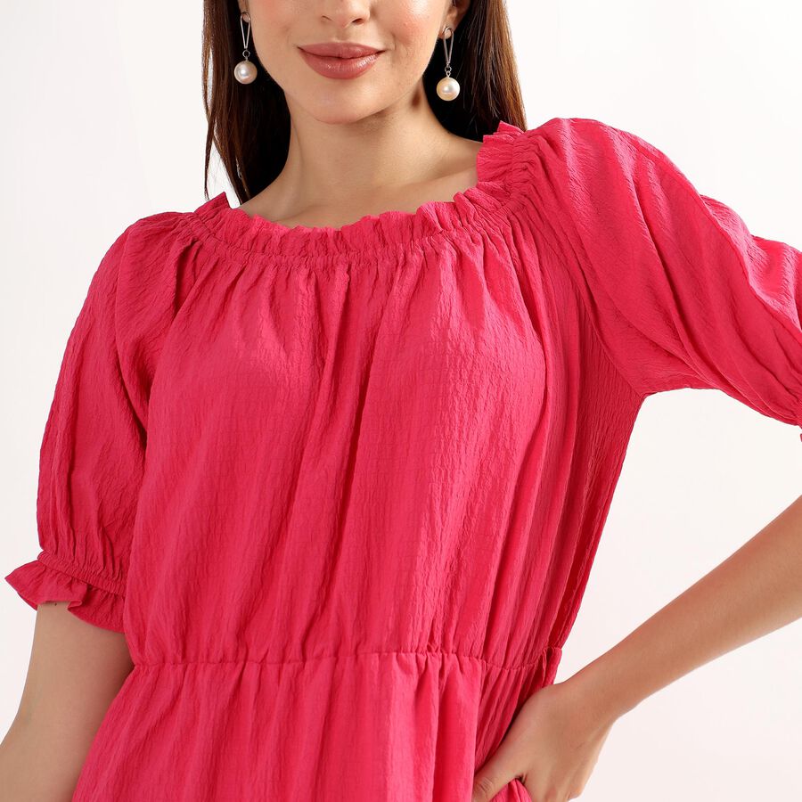 Ladies' Empire Dress , Pink, large