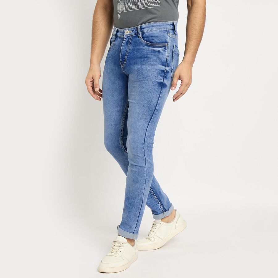 Men's Skinny Jeans, Mid Blue, large image number null