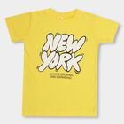 Boys' Half Sleeves T-Shirt , पीला, small image number null