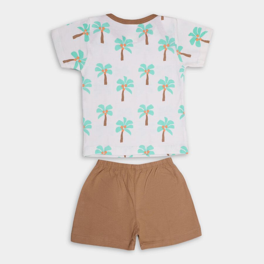 Infant Boys' 100% Cotton Baba Suit, गहरा पीला, large image number null
