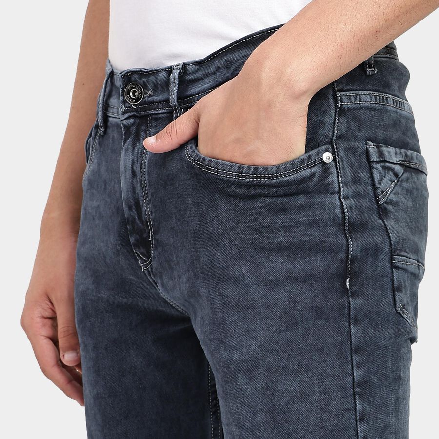 Men's Slim Fit Jeans, Dark Grey, large