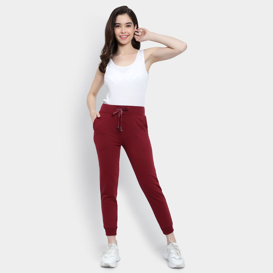 Solid Joggers, Wine, large image number null