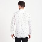 Cotton Printed Casual Shirt, White, small image number null