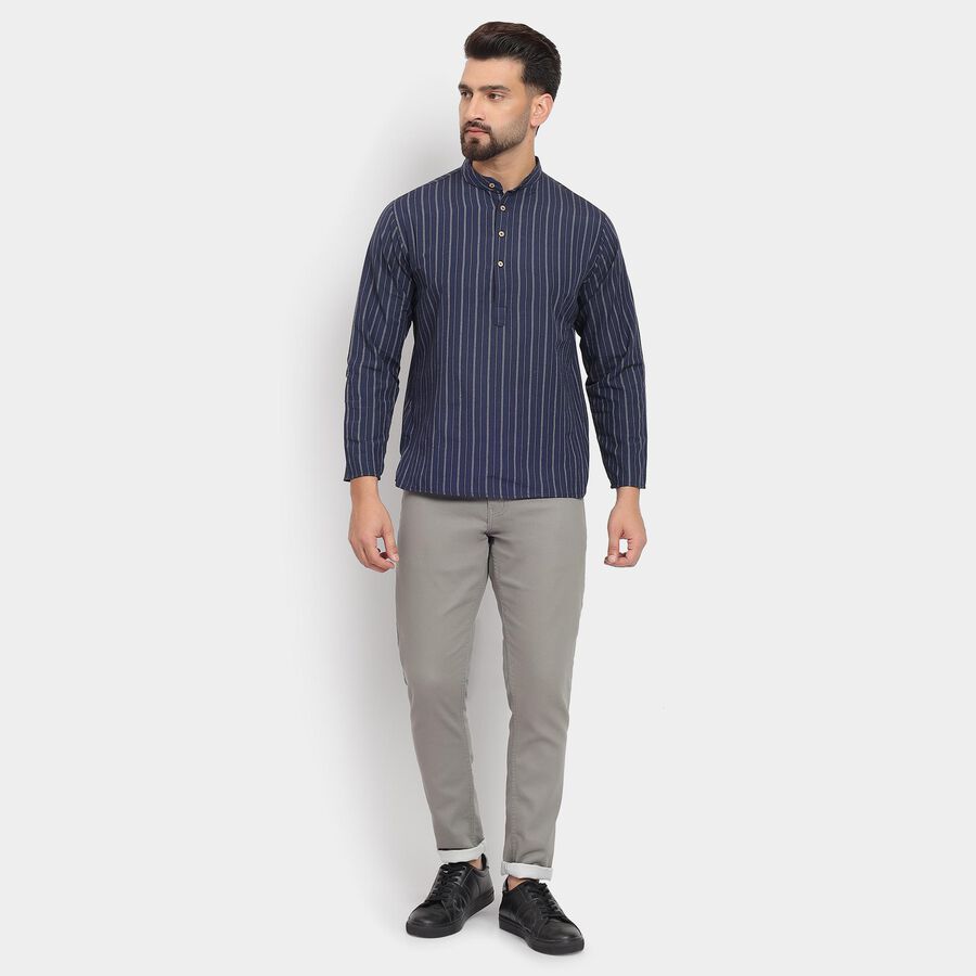 Men's Kurta , Navy Blue, large image number null