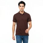 Men's Maroon Polo Neck Polo T-Shirt, मरून, small