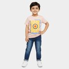 Boys' Half Sleeves T-Shirt, गहरा पीला, small