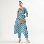 Ladies' Ethnic Set, टील ब्लू, small image number null