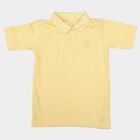 Boys Yellow Polo Neck Polo T-Shirt, पीला, small