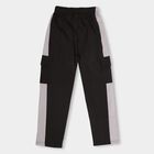 Boys' Black Cotton Blend Jogger Pyjama, Black, small image number null
