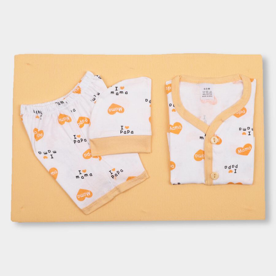 Infants' 100% Cotton Gift Set , Peach, large image number null