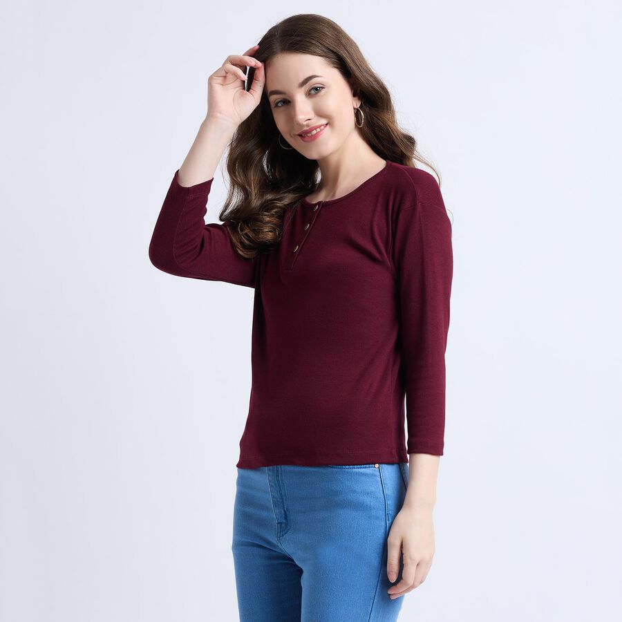 Ladies' Top , Wine, large image number null