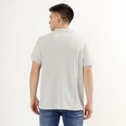Men's Collared Half Sleeves T-Shirt, Melange Light Grey, small image number null