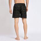 Men's 100% Cotton Boxers, Black, small