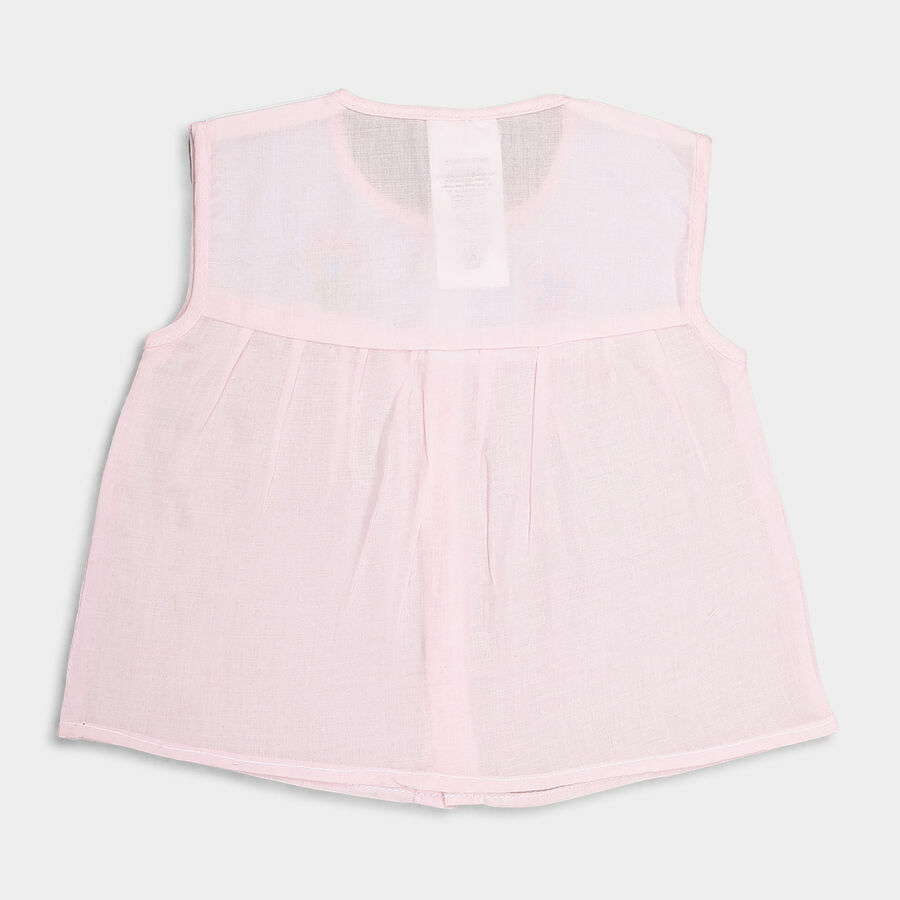 Infants Printed Regular Collar Shirt, Pink, large image number null