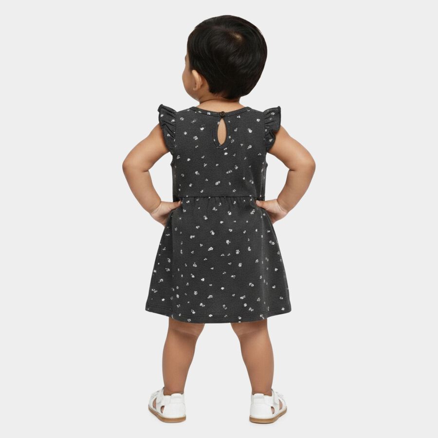 Infants' Frock, गहरा ग्रे, large
