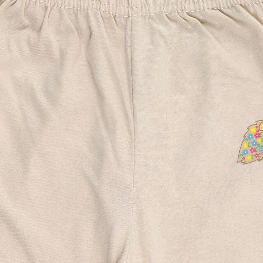 Infants' 100% Cotton Pyjama, Beige, large image number null