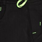 Kids' Jet Black Slim Fit Elastic Waist Jeans, Black, small image number null