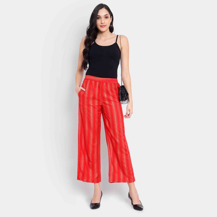 Printed Palazzo, Red, large image number null
