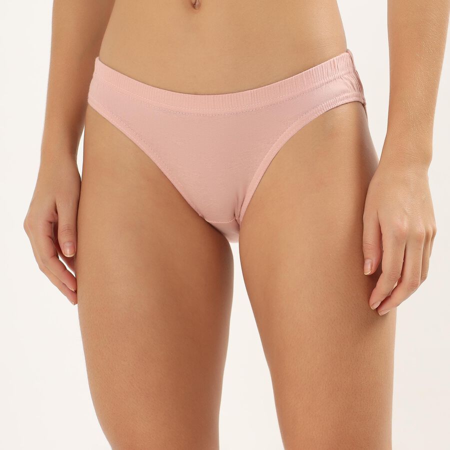 Women's Light Pink Regular Fit Bikini Panty, Pink, large image number null