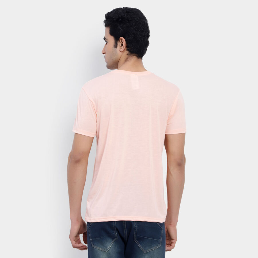 Round Neck T-Shirt, Peach, large image number null