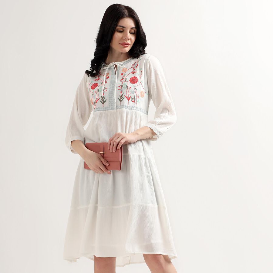 Ladies' Dress, Off White, large image number null