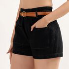 Ladies' 100% Cotton Shorts , Black, small image number null