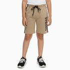 Boys' Cotton Blend Bermuda Shorts, Beige, small