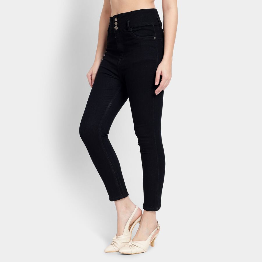 Ladies' Jeans, काला, large image number null