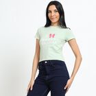 Ladies' Round Neck T-Shirt, Light Green, small image number null