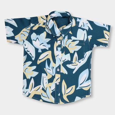 Boys' 100% Cotton Regular Collar Casual Shirt