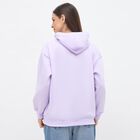 Women's Soft Lavender Hooded Neck Casual Sweatshirt, लाइलेक, small image number null