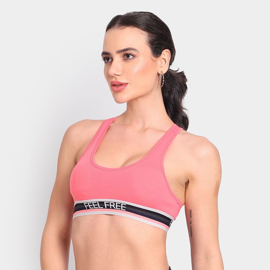 Ladies' Bra, Pink, large image number null
