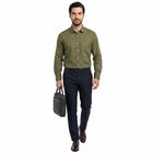 Men Dark Green Regular Fit Formal Shirt, गहरा हरा, small