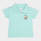 Infants Cotton Solid T-Shirt, Light Green, small image number null