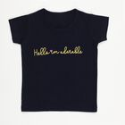Girls' T-Shirt, नेवी ब्लू, small image number null