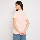 Ladies' 100% Cotton Round Neck T-Shirt , Light Pink, small