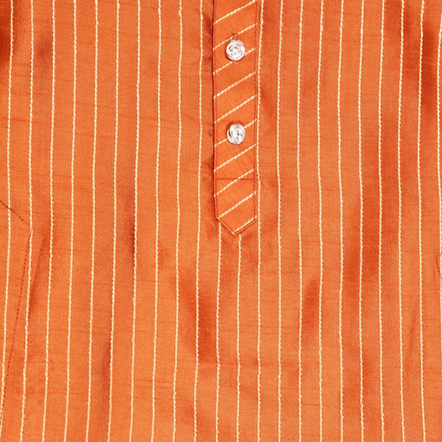 Boys' Kurta Pyjama, Rust, large image number null