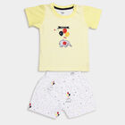 Infants Cotton Round Neck Baba Suit, Yellow, small image number null