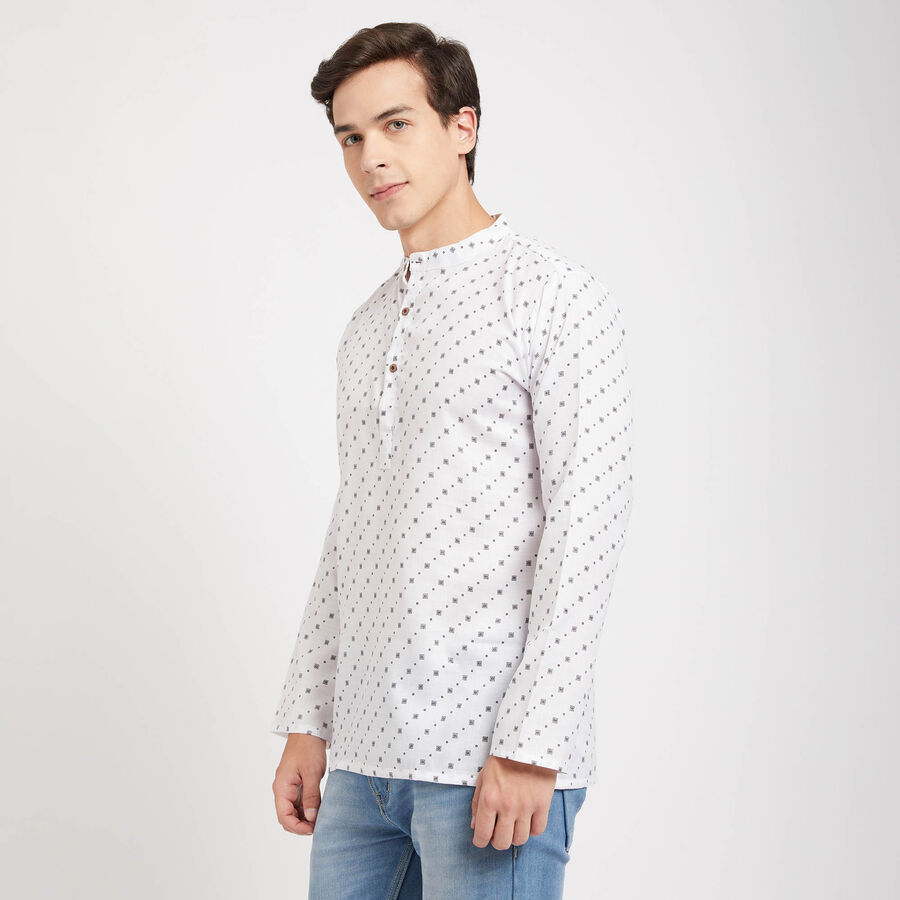 Printed Kurta, White, large image number null